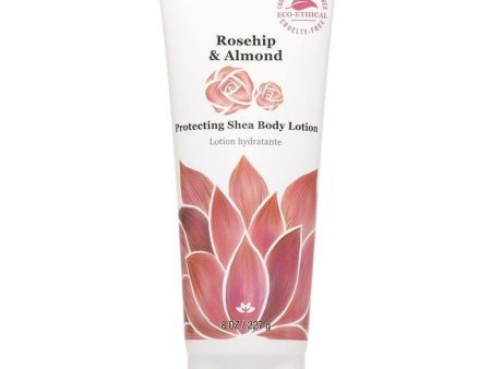 Derma e - protecting shea body lotion : rosehip-almond -  227 g Hot on Sale