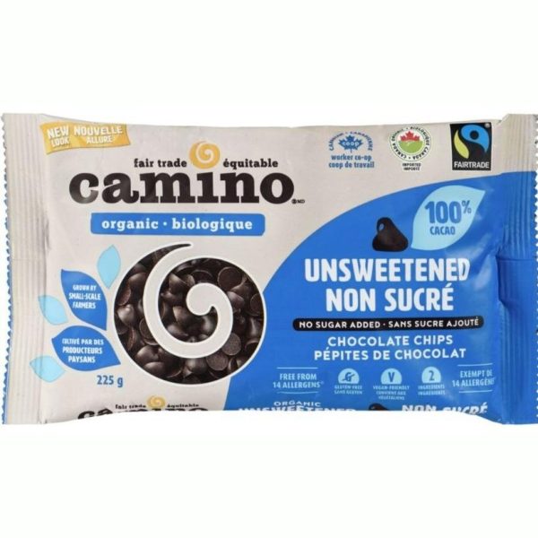 Camino - organic chocolate chips : 100% unsweetened - 225 g Fashion