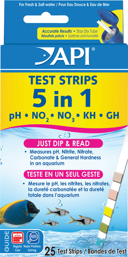 Mars Fishcare North Amer - 5 In 1 Aquarium Test Strips Online now