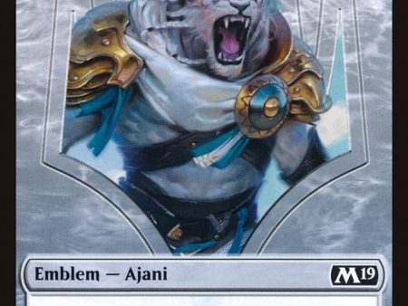 Ajani, Adversary of Tyrants Emblem [Core Set 2019 Tokens] For Discount