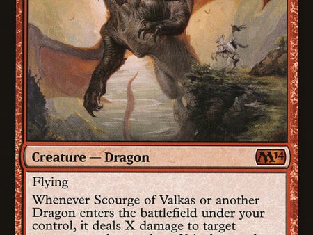 Scourge of Valkas [Magic 2014] For Cheap